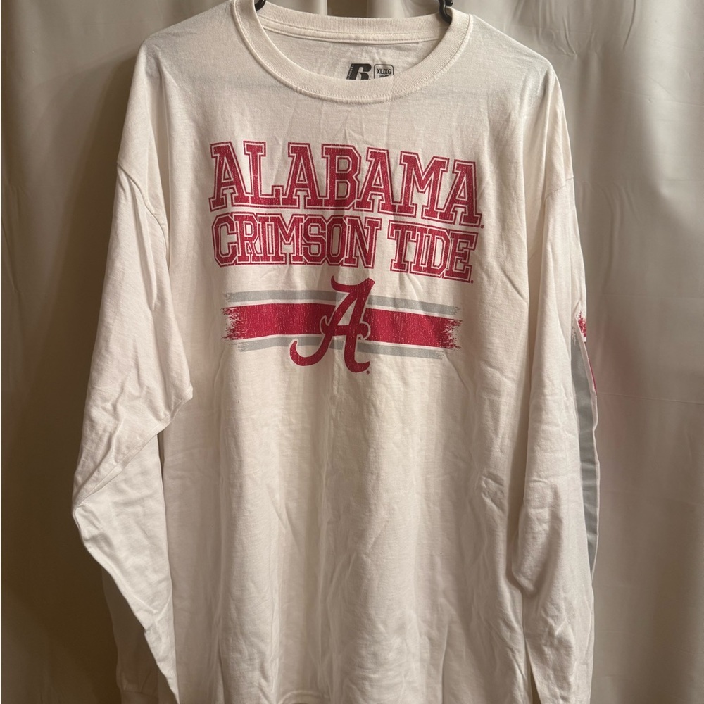 Russell Alabama Crimson Tide Athletic White Cotton Shirt NWT